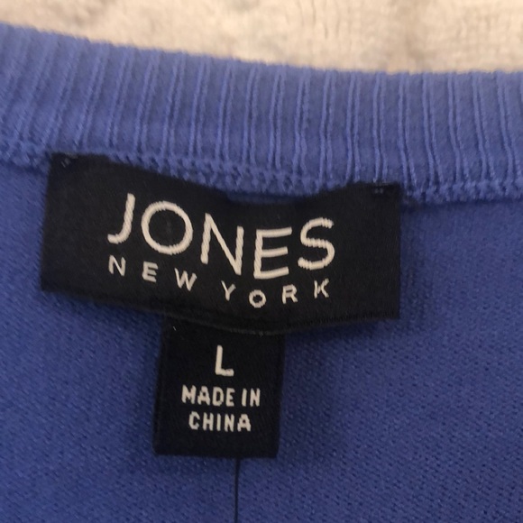 Jones New York Periwinkle Blue Cardigan - Picture 3 of 4